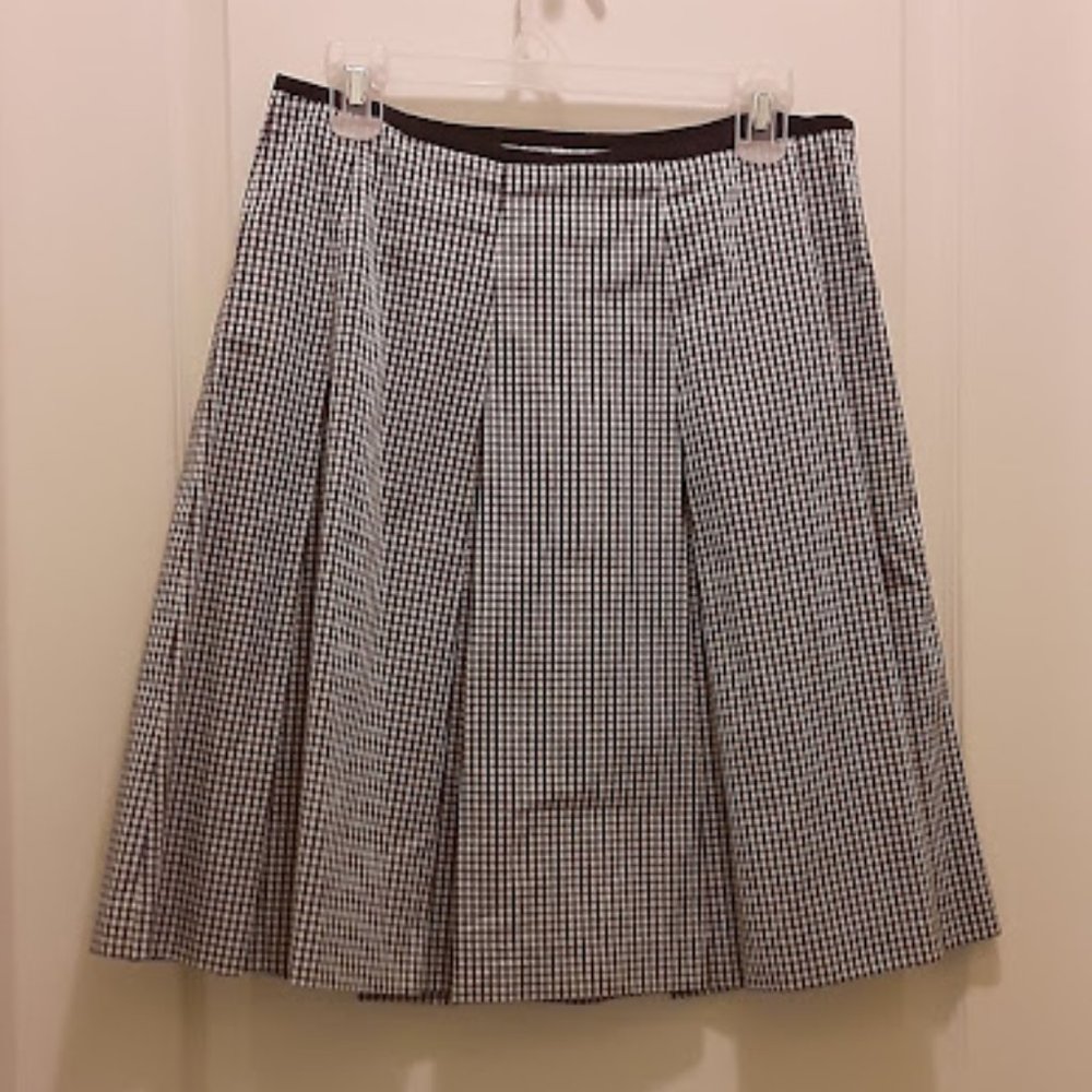 Pink Tartan Plaid Skirt - Large Fit